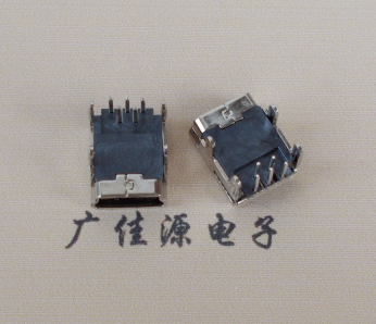 宁夏Mini usb 5p接口,迷你B型母座,四脚DIP插板,连接器