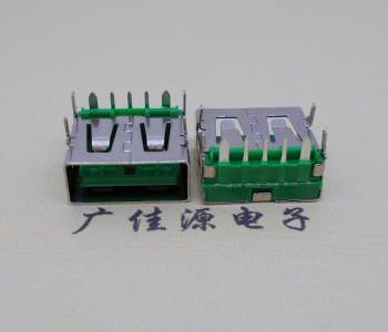 宁夏5A大电流 快充接口 USB5p绿胶芯 常规母座