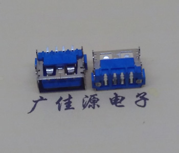 宁夏usb2.0接口 AF短体10.0母座 卧式直边 连接器插座