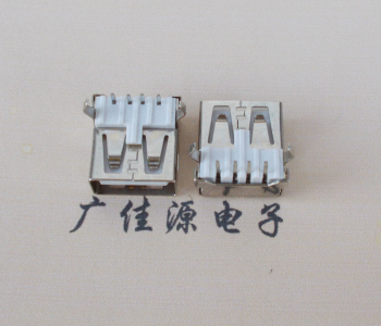 宁夏USB AF母座 LCP 耐高温250度280度 环保白胶芯