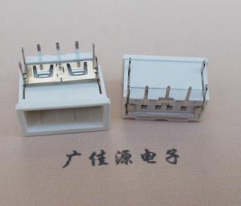 宁夏USB接口2.0连接器.3p端子加护套防尘母座