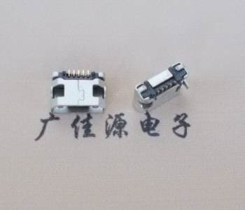 宁夏迈克小型 USB连接器 平口5p插座 有柱带焊盘