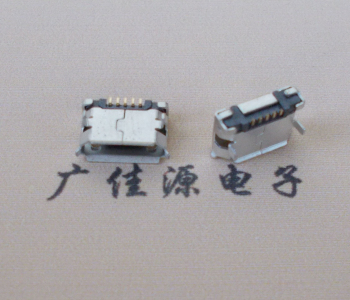 宁夏Micro USB卷口 B型(无柱）插板脚间距6.4普通端子