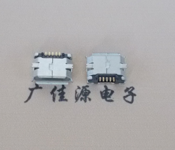 宁夏MICRO USB 5Pin母座 贴板封装接口 卷边镀雾锡