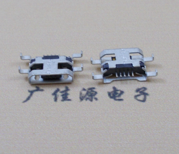 宁夏MICRO USB 5PIN接口 沉板1.6MM 四脚插板无导位