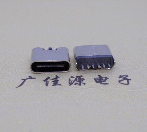 宁夏立式插板Type-C6p母座接口H=6.9mm