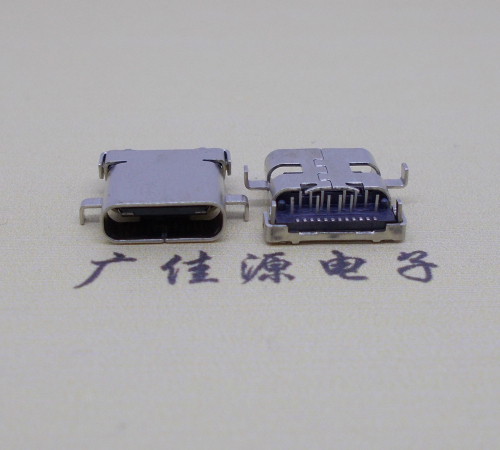 宁夏卧式沉板usb 3.1 type-c24p母座,端前插后贴smt连接器