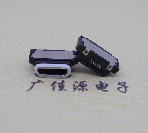 宁夏micro usb5pin防水接口 沉板 0.8卧式防水母座