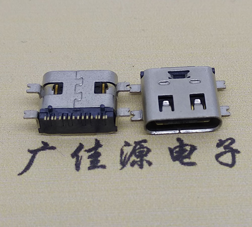 宁夏type-c16p母座全贴带弹片连接器