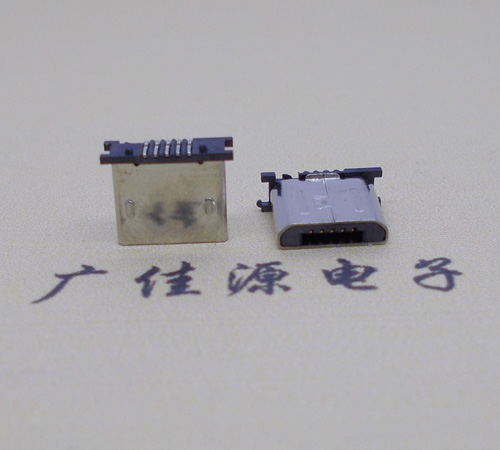 宁夏MICRO USB 5P公头短体5.6mm立贴带柱无卡勾