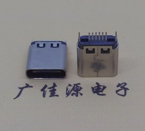 宁夏type-c16p母座,夹板式type-c16p接口连接器