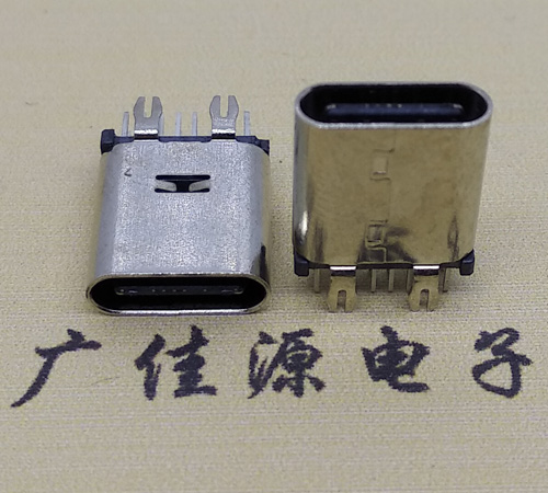 宁夏直立式type-c14p母座接口 usb type-c连接器