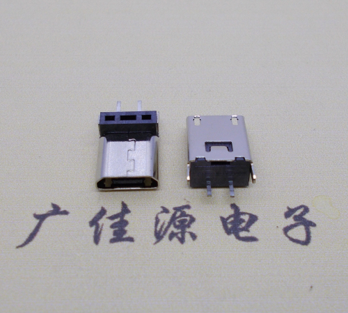 宁夏micro 2p直插母座无卷边180度铆合式H=9.3、10.0、10.5、11.5mm