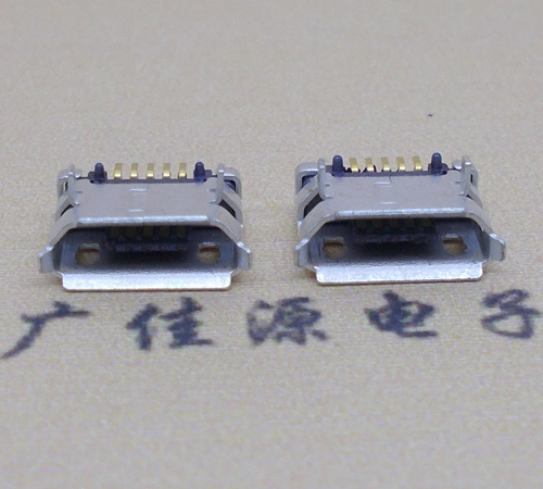 宁夏高品质Micro USB 5P B型口母座,5.9间距前插/后贴端SMT