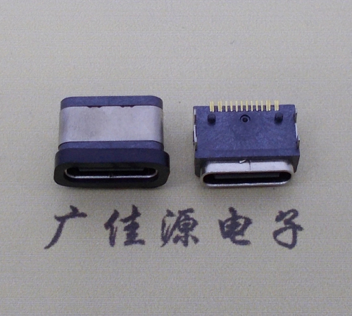 宁夏type-c16p接口 板端卧式母座 IPX6防水等级 A5大电流