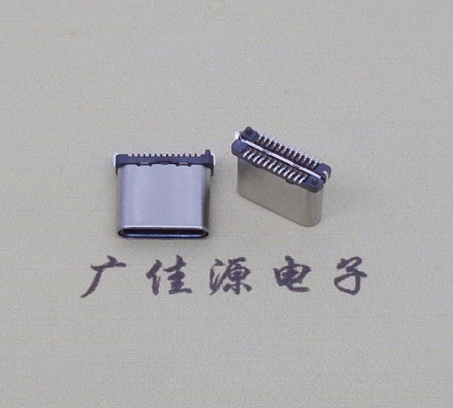 宁夏USB TYPE-C接口短体24P公头立式贴板高度H=8.0mm 高速数据传输快充电款