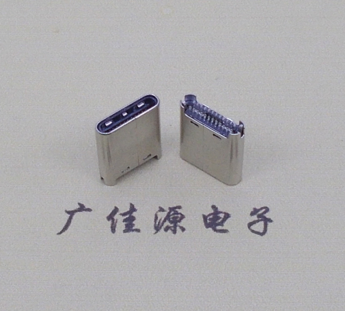 宁夏TYPE-C公头24P夹0.7mm厚度PCB板 外壳铆压和拉伸两种款式 可高数据传输和快速充电音频等功能